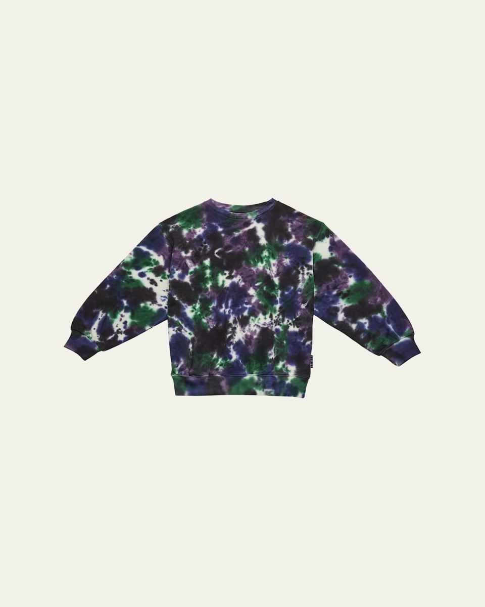 Boy's Monti Printed Cotton Sweatshirt, Size 4-6